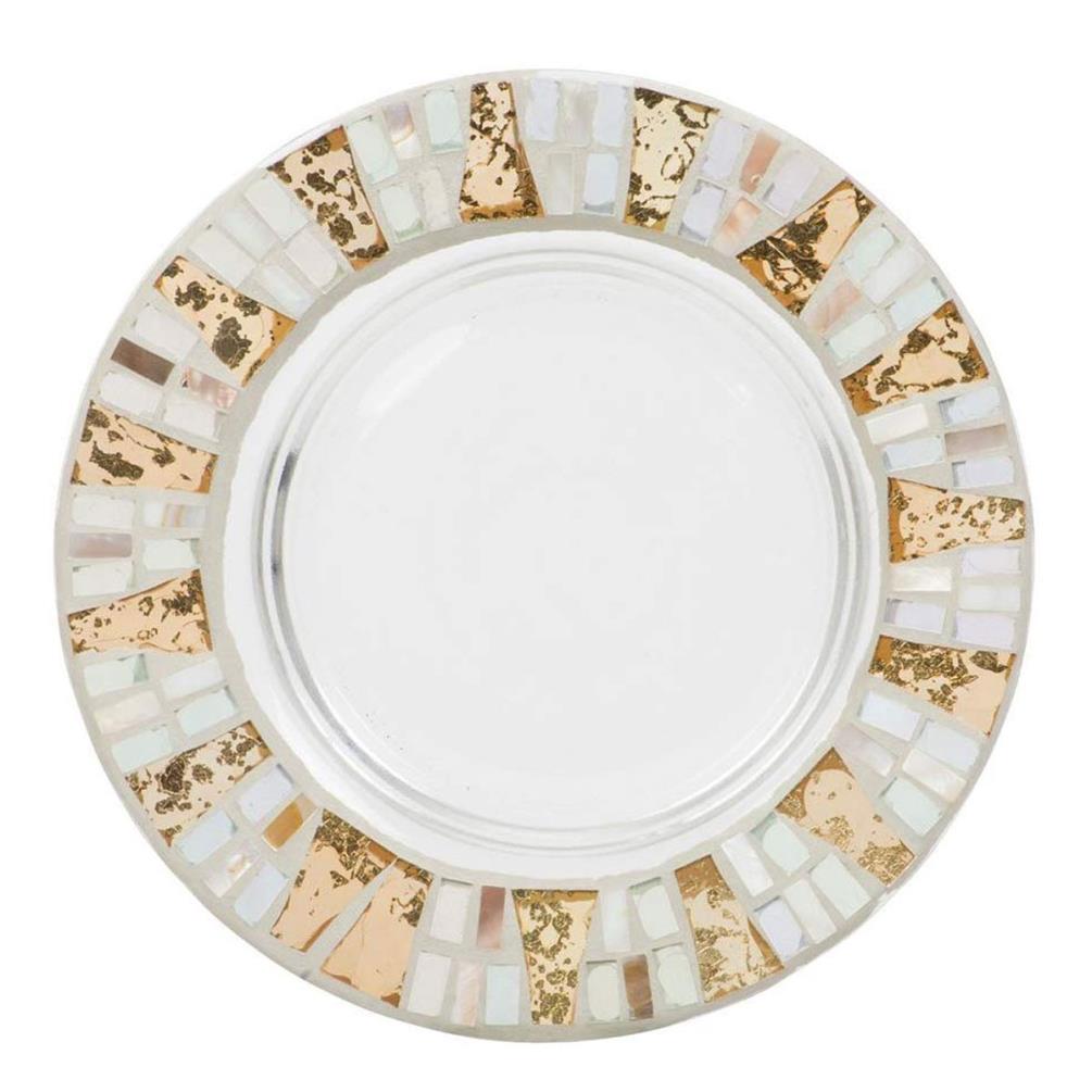 Yankee Candle Gold Wave Mosaic Large Shade & Tray Extra Image 2